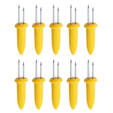 Stainless Steel Corn Forks Skewer Small BBQ Camping Corn Holders Heat-resistant Kitchen Accessories Outdoor Barbecue Tool