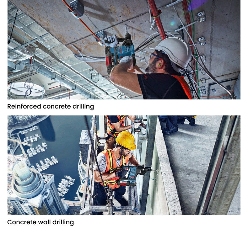 Conjuntos de Brocas Bosch SDS Plus para Martelete para Concreto Diâmetro 6-12mm Cabo Redondo Acessórios para Martelete Perfurador
