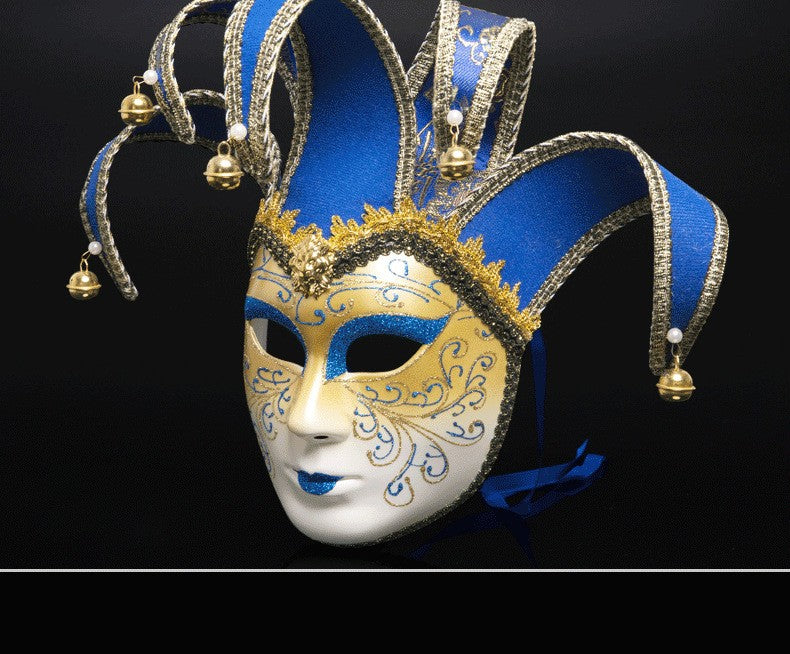 New European and American painted masks for Halloween dance parties - high - end Venetian masks for Italian ladies' performances