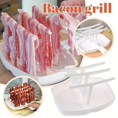 Rotisserie plastic barbecue grill microwave oven barbecue grill bacon barbecue grill plate