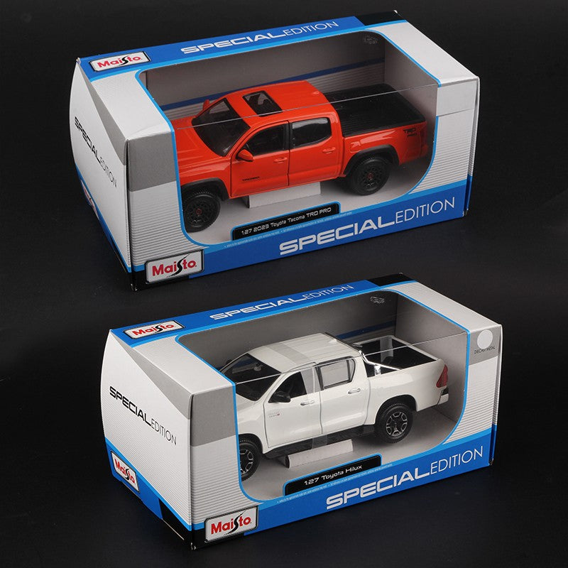 Maisto 1:27 Toyota Pickup Caminhonete de Liga Leve Hilux Tacoma TRD Pro Modelo de Carro Fundido Veículos Esportivos Fundidos de Brinquedo