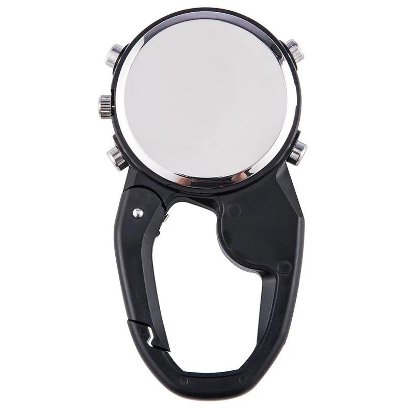 Climbing Watch Clip On Backpack Carabiner Analog Quartz Pocket Watch Men Mountaineering Outdoor Sports Man Woman Buckle Watches