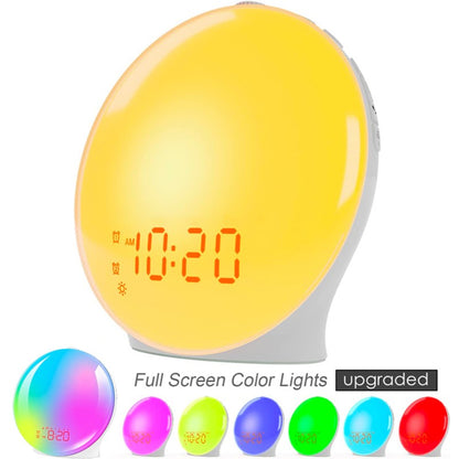 Wake Up Light Alarm Clock Sunrise/Sunset Simulation Digital Clock with Night Light FM Radio Desk Clocks Niditon