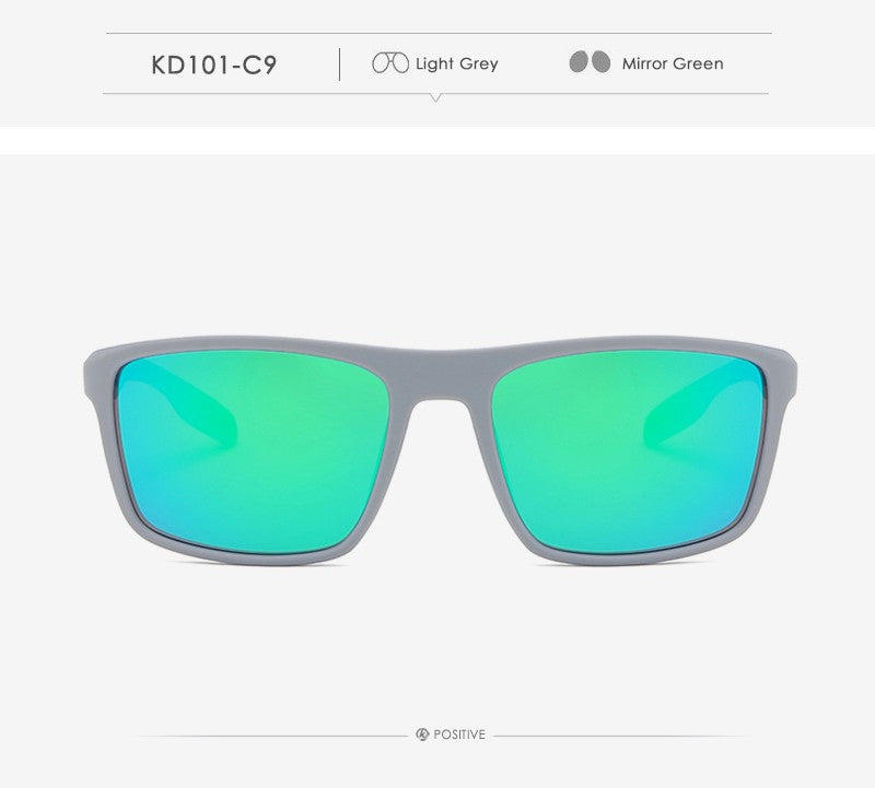 KDEAM Retangular Ultra Leve TR90 Óculos de Sol Masculino Lente Polarizada TAC 1.1mm Dirigir Óculos de Sol Feminino Esportivo Cat.3