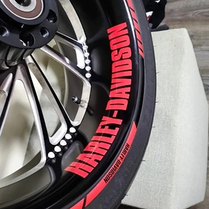 Adesivo para Roda de Moto Harley Davidson de 17/18 Polegadas Logotipo Decalque para Aro e Pneu