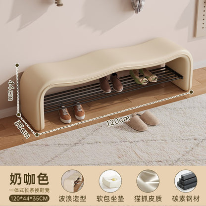 stool can be sat at the door of the home shoe stool shoe rack is integrated wave entry stool enters the door