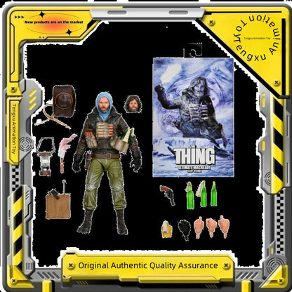 ?Pronta Entrega?NECA Original The Thing Ultimate MacReady Versão 3 Última Posição Boneco Articulado 7 Polegadas