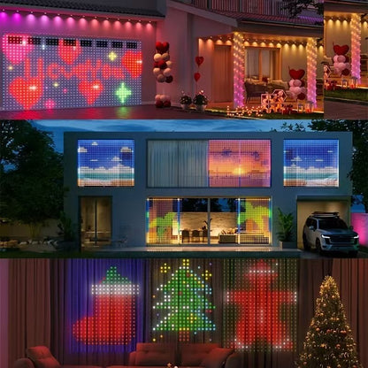 DC5V WS2812 Fairy Lights Curtain Led String RGBIC Led String Light Decor Dimmable Bluetooth APP Control for DIY Christmas Party