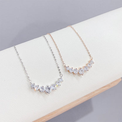 1.7-5.0ct D Cor Moissanite Feminino Pingente Prata Colar Para Mulheres Correntes Festa Noiva Joias Finas Colar de Prata Esterlina 925