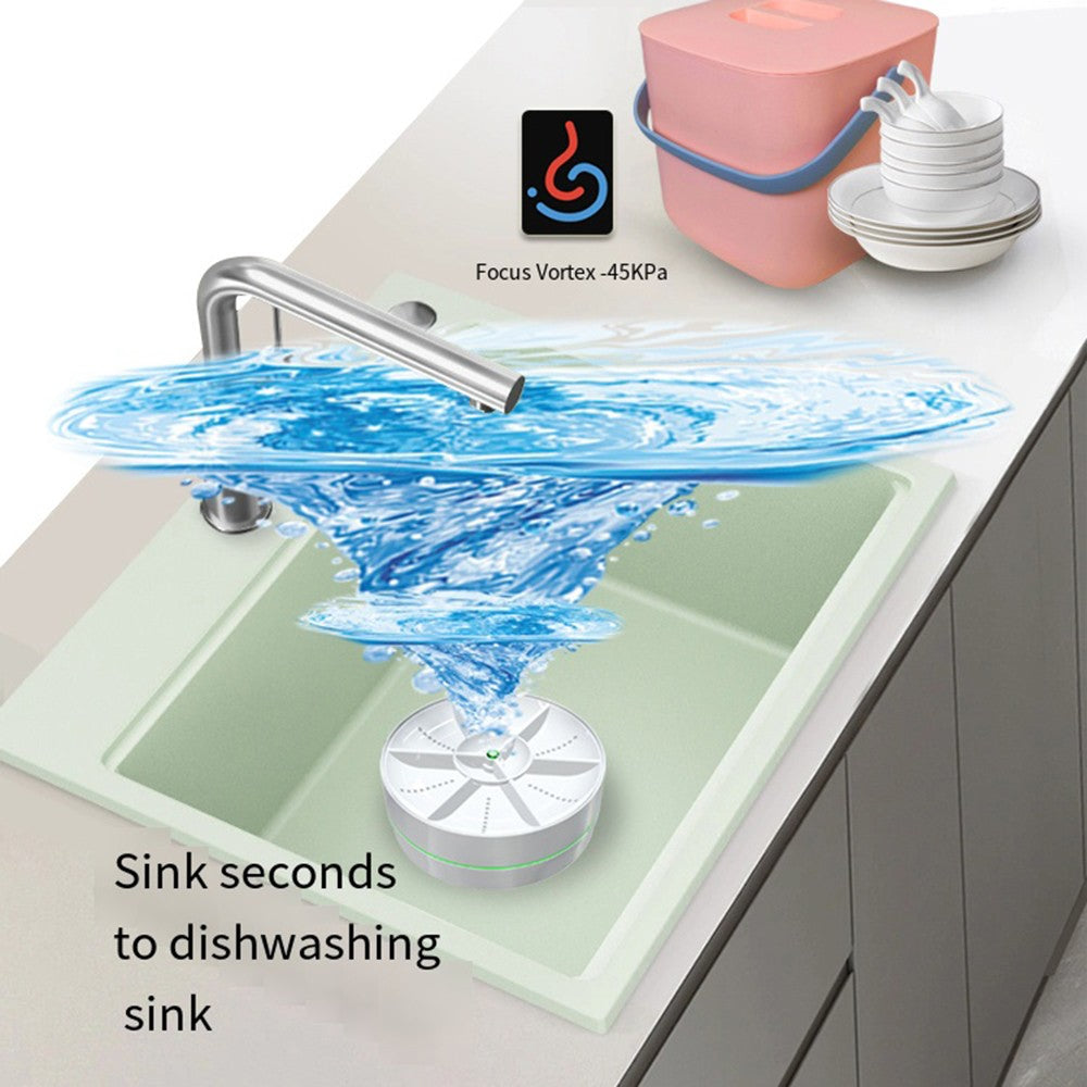 Portable Mini Ultrasonic Dishwasher USB Wireless Fruit Vegetable Dish Washer Electric Kitchen Home Dish Washing Machine Cleaner