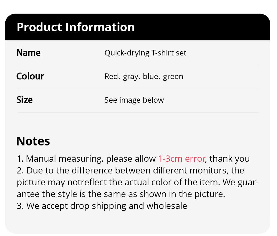 2-Piece Teenagers To Adults Parent-child Quick-drying Short-sleeved Sports Suit Men's Casual Round Neck Shirt Elastic Waist Pant