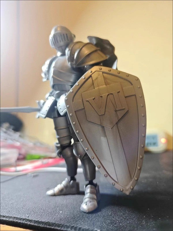 Medieval Knight  Lucky 13 Doll Figure Movable Joint Puppet Joint Building Block 3D Assembled Boy Toy Gift Building Blocks