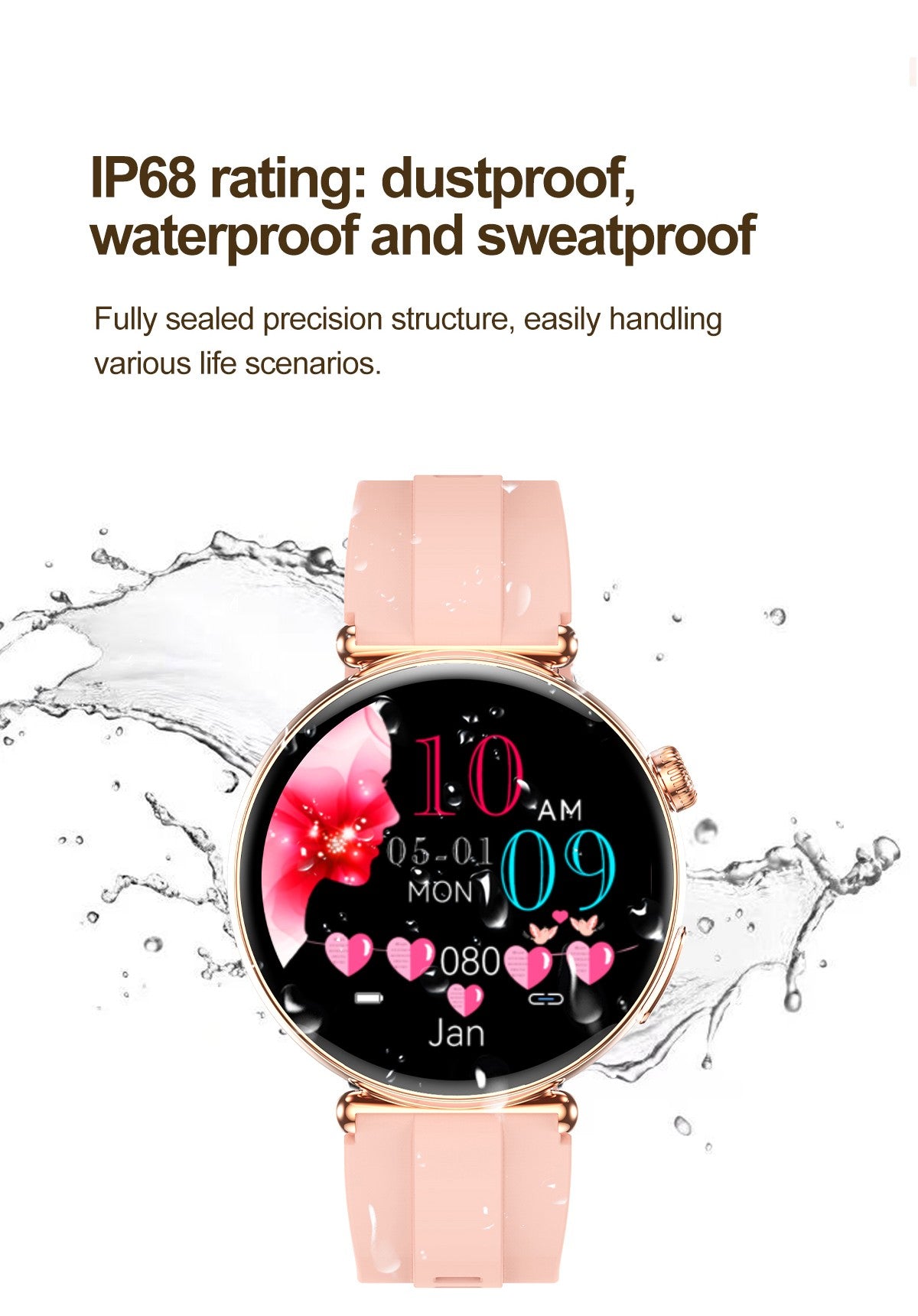 NEW Women Smartwatch 1.32inch AMOLED Screen ECG Sport Watch Blood Pressure Micro physical examination AI dial Health Smart Watch