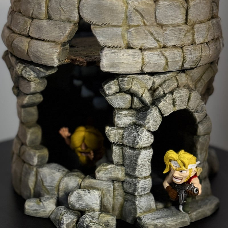 Novo 1/35 Jogo de Computador Metal Slug Tanque Batalha Cena Heróis Inimigo Cativo Mini Pintado Bonito Coleção Montar Brinquedos de Modelo