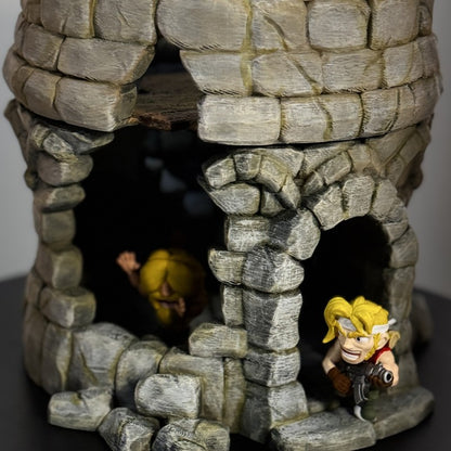 Novo 1/35 Jogo de Computador Metal Slug Tanque Batalha Cena Heróis Inimigo Cativo Mini Pintado Bonito Coleção Montar Brinquedos de Modelo
