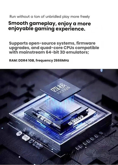Open Source R36S Retro Handheld Game Console, Linux System, 3.5" IPS Screen, Portable Pocket Video Player, 64GB Preloaded Games