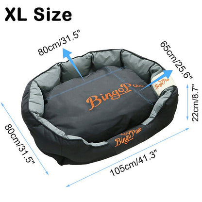 Cama para cachorro tipo sofá ortopédico impermeável XXL XL L, tapete para pets, canil, cesto lavável para cachorros, almofada removível para cães de porte pequeno, médio e grande