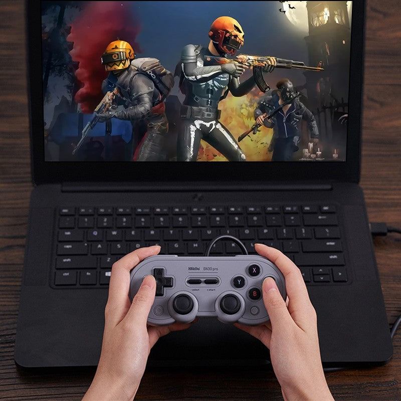 1 Or 2PCS 8BitDo SN30 Pro Wired USB Gamepad for Nintendo Switch Windows 10/11 Compatible with Raspberry Pi Game Controller