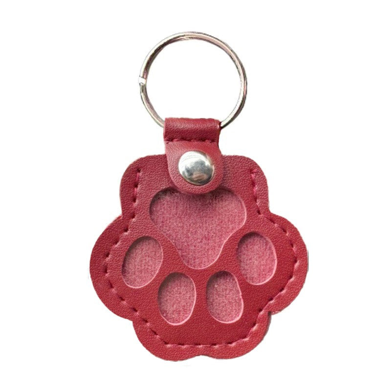 Chaveiro Memorial de Pelo de Animais de Estimação de Couro PU, Relicário de Lembrança para Pelo de Gato e Cachorro, Pingente para Guardar Pelo de Animais de Estimação, Acessórios para Pendurar em Bolsas