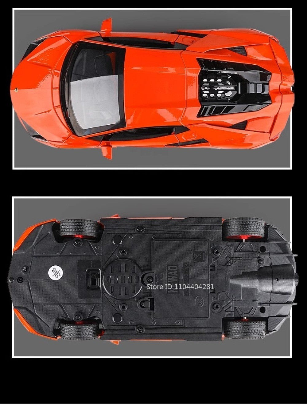 1:24 Lambor Revuelto Bolide Alloy Diecast Cars Model Toys with Sound Light Pull Back Doors Opened Miniature Sports Car Boy Gifts