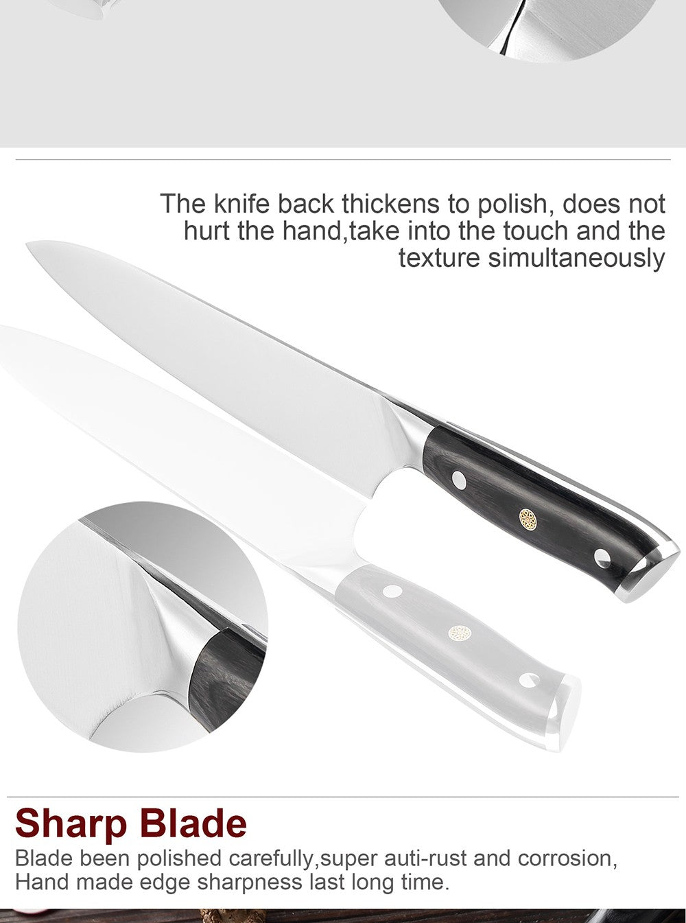 Facas de Cozinha Premium 1-9PEÇAS Conjunto de Facas Japonesas de Aço Inoxidável 5CR15 Incluindo Facas Santoku, Cutelo, Utilitária e de Desossar