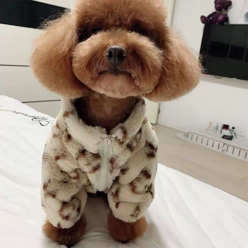 Roupas para Gatos e Cães, Outono Inverno, Macias, Desenho Animado, Pet Quente, Espessamento, Roupas Fofas Térmicas para Cães, Casaco de Pelúcia Moderno para Cães, Artigos para Animais de Estimação