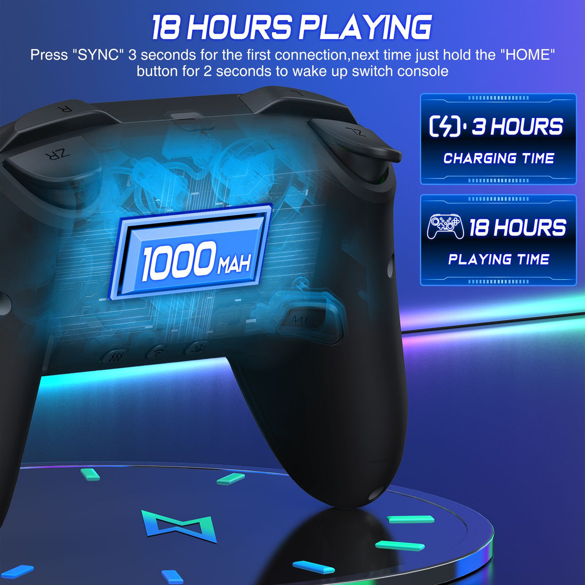 BEBONCOOL Wireless Controller for Switch 2 with Joystick Double Vibration Compatible for Switch OLED/Lite Switch Remote Gamepad
