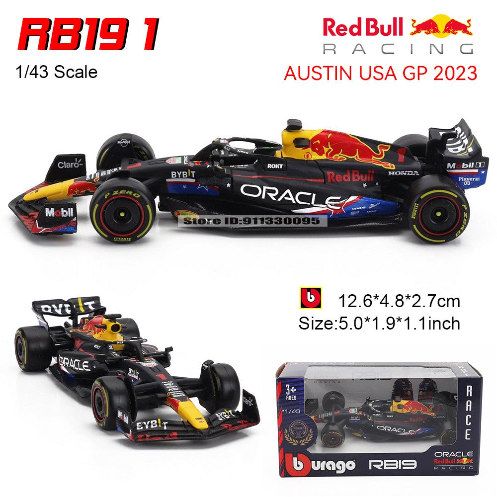 Bburago 1:43 F1 Aston Martin Aramco F1 Team AMR23 2023 #14 Alonso #18 Stroll Carro de Liga Metálica Modelo Fundido Colecionável