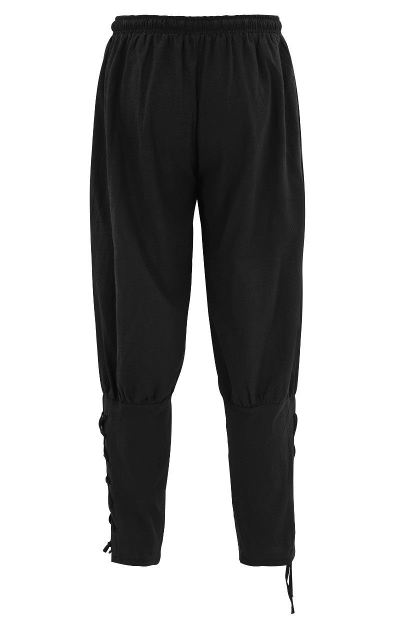 4 Pcs Men's Halloween Renaissance Costume Set Medieval Vest Shirt Ankle Banded Pants Viking Belt Armband Pouch