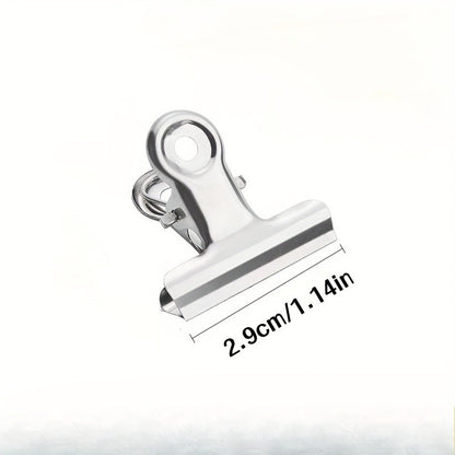 12 Pack Heavy Duty Stainless Steel Food Bag Sealing Clips - Reusable Multi-Purpose Clips for Kitchen, Office, School - Ideal Home Organizer and Storage Essentials | Modern Kitchen Accessories | Durable Structure