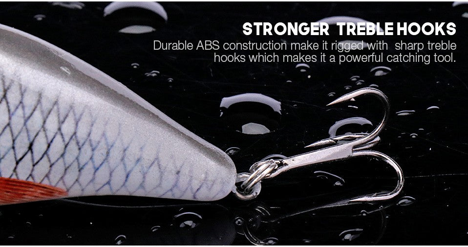 Iscas Artificiais Flutuantes VTAVTA 5cm/7cm Crankbaits para Pesca de Lucio e Robalo, Iscas Artificiais para Pesca, Material de Pesca
