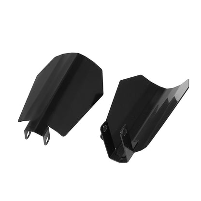 Par de Protetores de Mão de Motocicleta Sombra Preta com Corte de Caixão para Harley Sportster XL Dyna Baggers Proteção Contra Vento e Queda