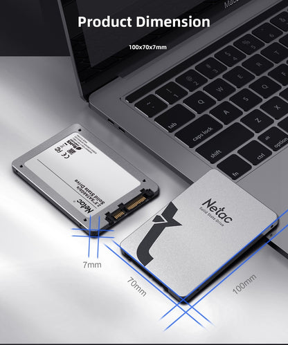 Netac SSD SATAIII 2.5 polegadas SSDs 4 TB 2 TB 1 TB 512 GB para PC Disco Rígido 128 GB 256 GB HD Desktop Unidade de Estado Sólido N530S