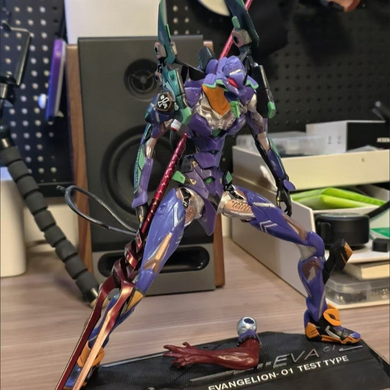 Venda quente de alta qualidade 33cm Evangelion 01 Anime Figura Eva Mutações Estatueta Coleção Estátua Enfeites de Mesa Presentes de Aniversário