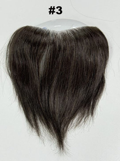 Prótese Capilar Masculina Frontal Fina de PU, com linha do cabelo natural, estilo V, em cabelo humano loiro, sistema de substituição capilar para homens