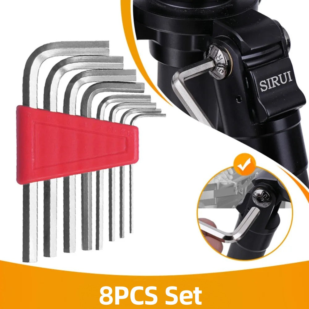 8 Chaves Allen Ferramentas Chave Métrica Chave Polegada Chave L Chave Allen Braço Curto Ferramenta Fácil de Transportar Ferramentas Manuais de Bolso