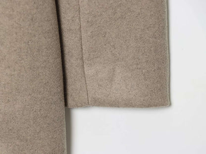 TFMLN 2025 Autumn Winter Women New Lapel Woolen Jacket Fashion Slim Fit Long Sleeved Double Breasted Ladies Casual Overcoat