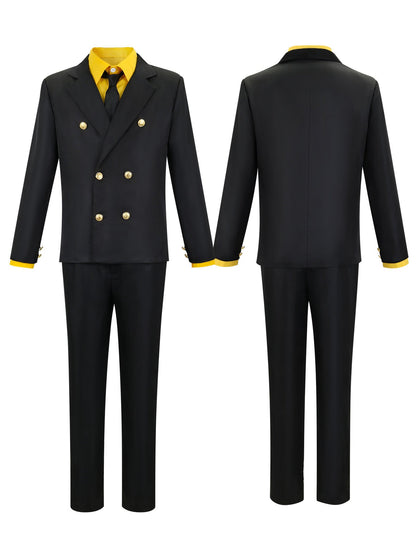 Anime One Sanji Piece Cosplay Costume Blue Yellow Shirt Suit Uniforms Full Set Halloween Party Role Play Outfit for Adult Men