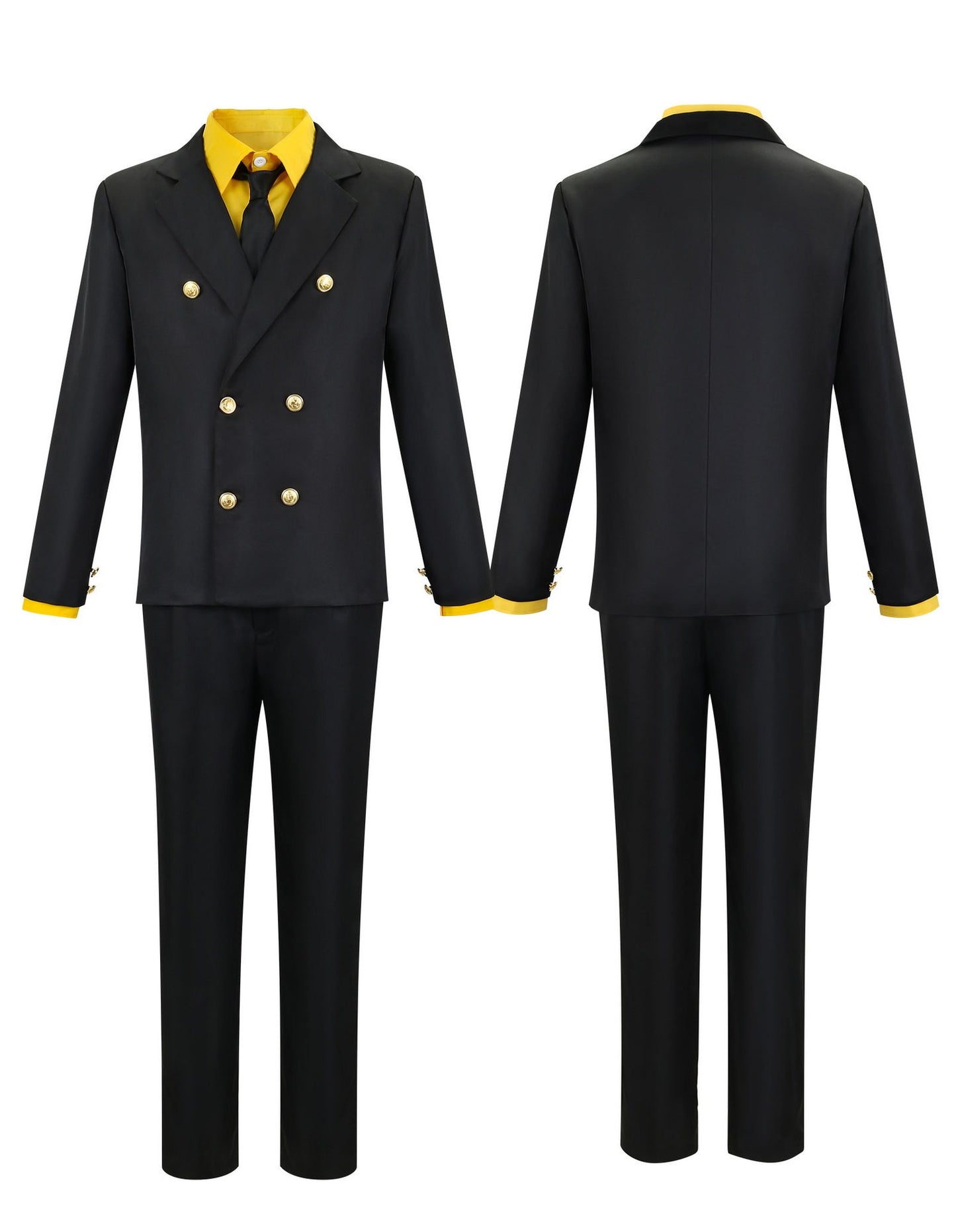 Anime One Sanji Piece Cosplay Costume Blue Yellow Shirt Suit Uniforms Full Set Halloween Party Role Play Outfit for Adult Men