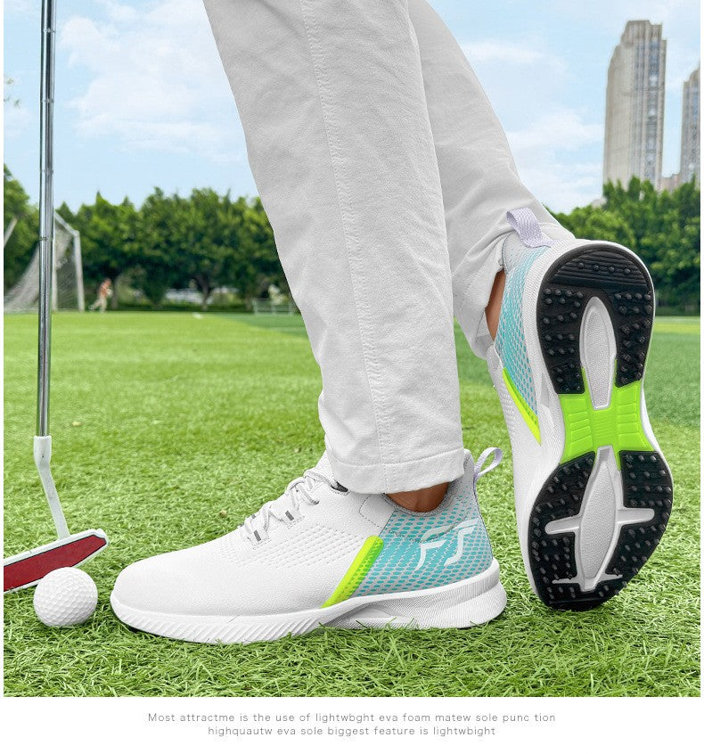 New Golf Shoes Men's Golf Shoes Casual Sneakers Anti-slip Outdoor Training Fitness Breathable Damping Wear-resistant Anti-odor