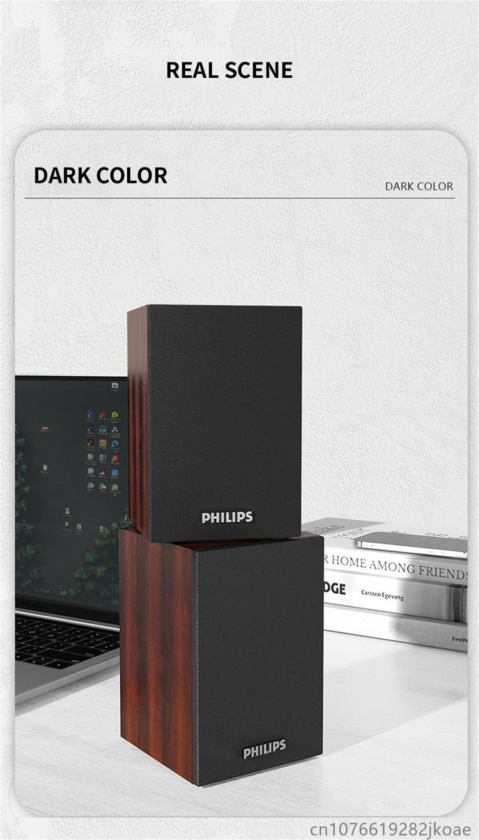 Caixas de Som Bluetooth Philips SPA20 Alto-falante Externo Reprodutor de Música Som Estéreo HiFi Subwoofer para Computador de Mesa Celular