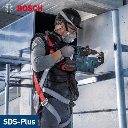 Broca de martelo rotativo Bosch SDS Plus 4 furos série 5 para perfurar furos em concreto armado para trabalho de construção