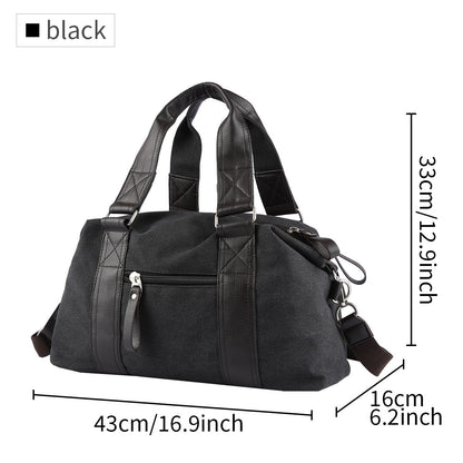 Bolsa Masculina de Lona, Bolsas Casuais de Negócios para Notebook de 15.6 polegadas, Mochila de Viagem de Ombro Fashion e de Alta Qualidade