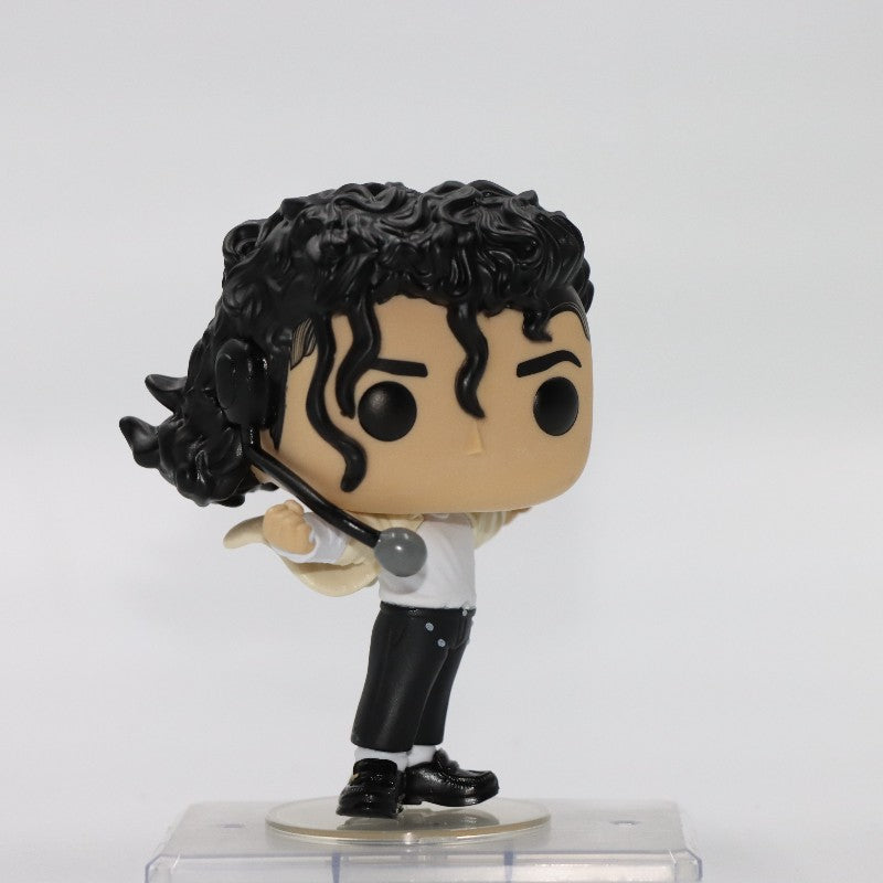 Original Funko Pop Michael Jackson #346  Super Bowl Shape MJ Music Action Figure Model Toy Gift for Boys Collectible Doll Decor