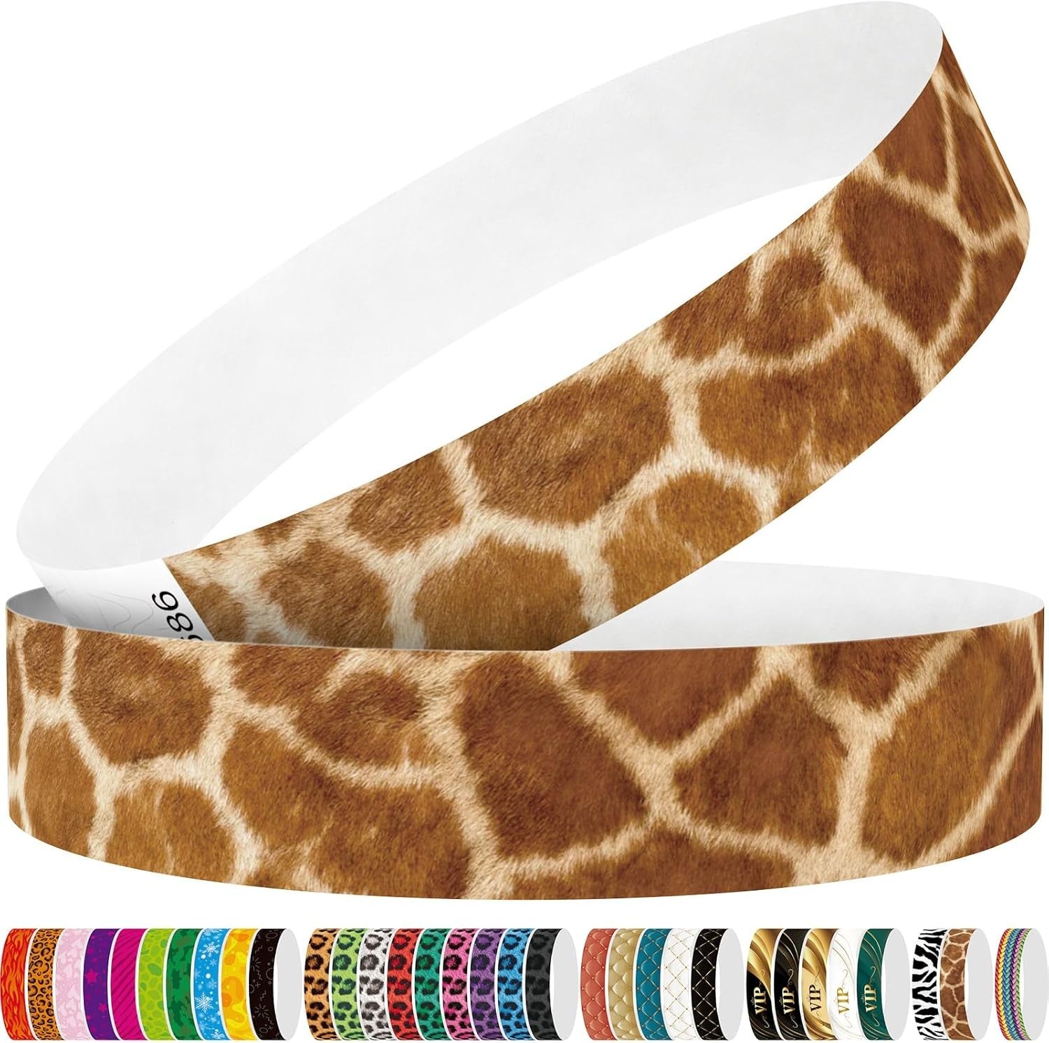 Red Flame 250pcs Tyvek Wristbands Colored Paper Event Wrist Bands Party Games Competitions Guest Gifts