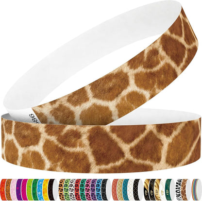 Red Flame 250pcs Tyvek Wristbands Colored Paper Event Wrist Bands Party Games Competitions Guest Gifts