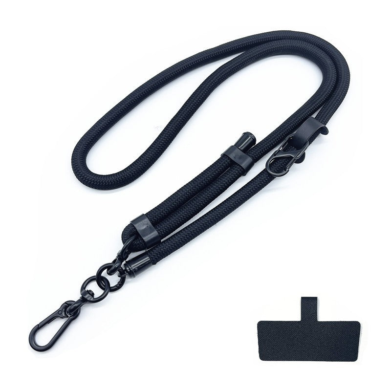 Cordão de Telefone Ajustável 1 Cm de Diâmetro Capa Universal Externa Transversal Ombro Cartão Corda de Pescoço Clipe Alça de Pulso Anti-perda