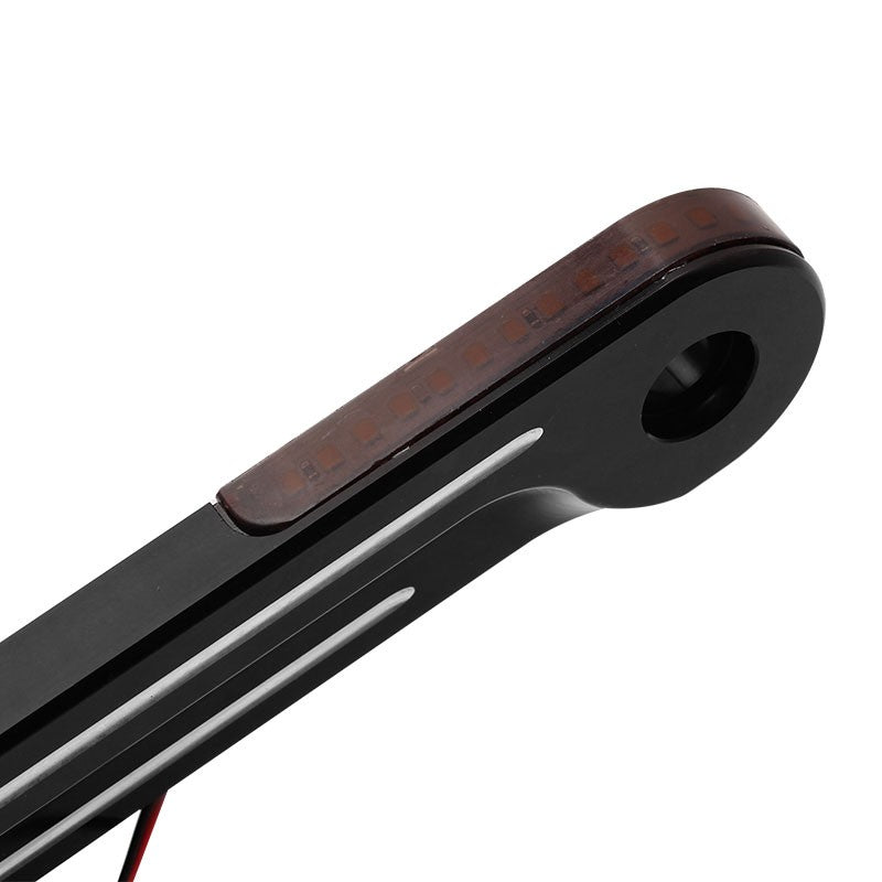 Um Par de Seta LED de Alumínio para Garfo de Moto Suportes para Harley Road King Electra Street Glide CVO 1998-Até