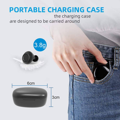 2024 New Mini Digital Hearing Aid Rechargeable Adjustable Tone Hearing aids for deafness elderly Moderate to Severe Loss Ear Aid