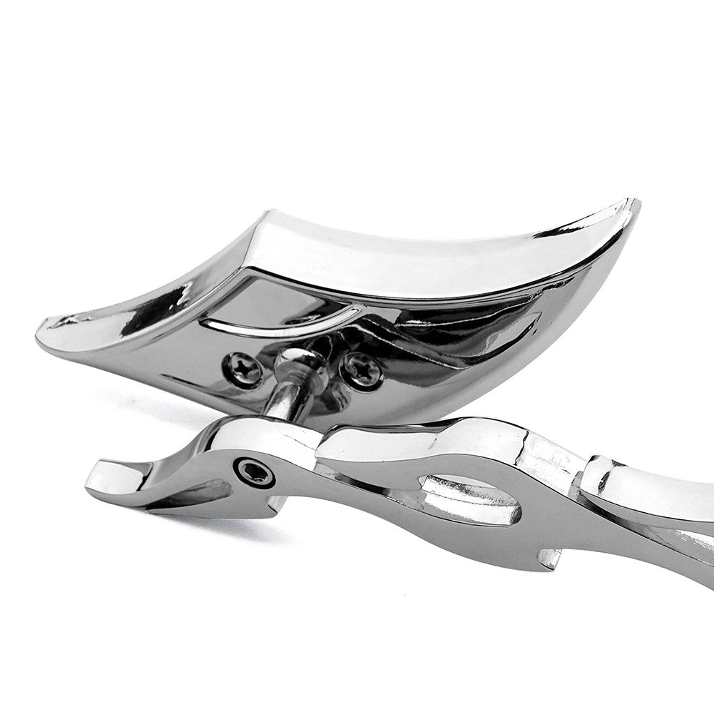 Para Harley Touring Street Electra Glide Dyna Sportster XL1200 883 Softail Flame Style Espelhos retrovisores laterais de motocicleta 8 mm 10 mm